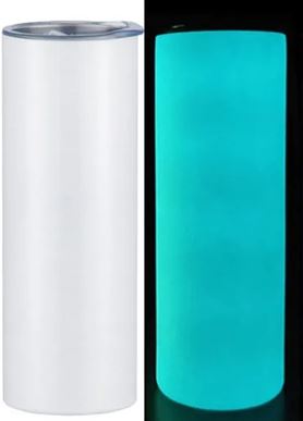 20ozGlow in the Dark (Blue Glow) Stainless Steel Travel Cup