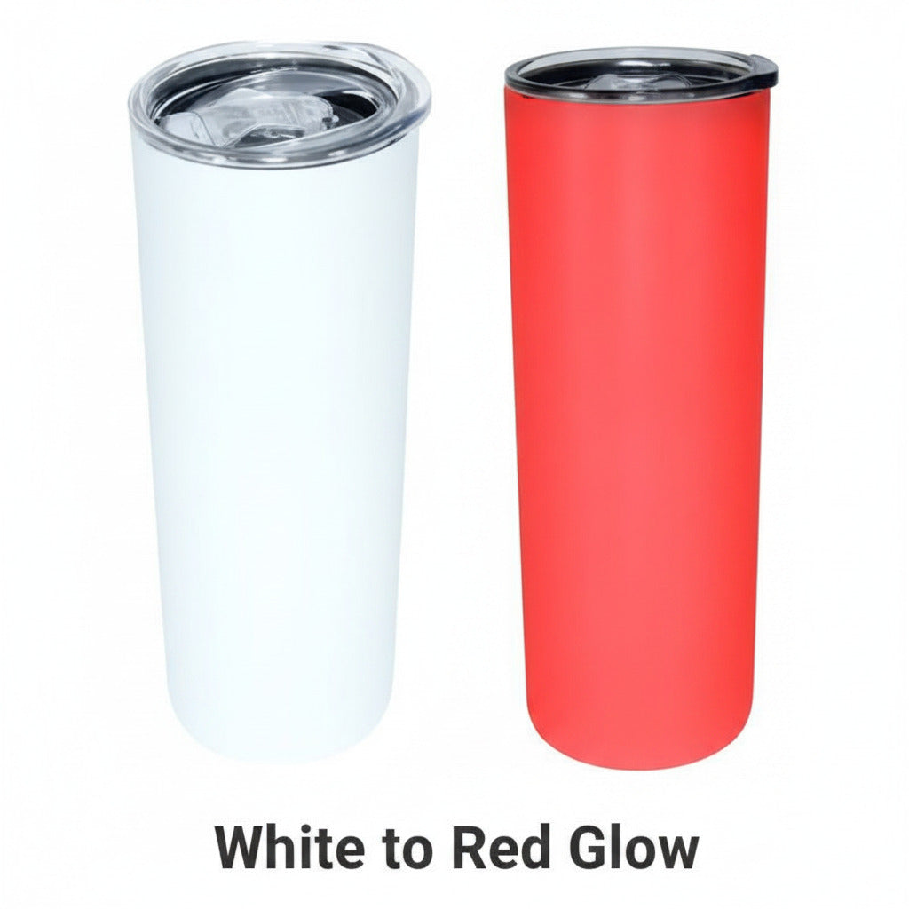 20ozGlow in the Dark (Red Glow) Stainless Steel Travel Cup