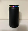 16oz Matt Black Stainless Steel With Rainbow Plated Rim - Image 1