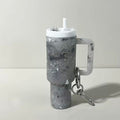 Grey Tumbler Keychain