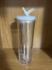 24oz Clear Acrylic snow globe style Drink Bottle - Image 1