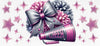 #111 GRey Pink Bow 10oz to 20oz - Image 1