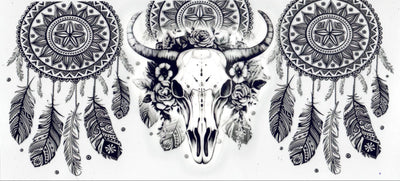 #392 Dream Catcher Skull 10oz-20oz