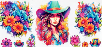 #113 Cow Girl Flowers  10oz to 20oz