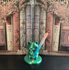 P16- Light Blue/Pink Ombre' Glitter Wrapped Pen – Click Style Gold Ends | Black Ink - Image 1