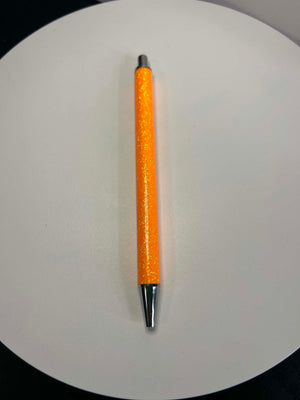 P-6 Orange Glitter Pen (Black Ink)