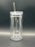 16oz(473mil) Caned Shape Acrylic Snow Globe