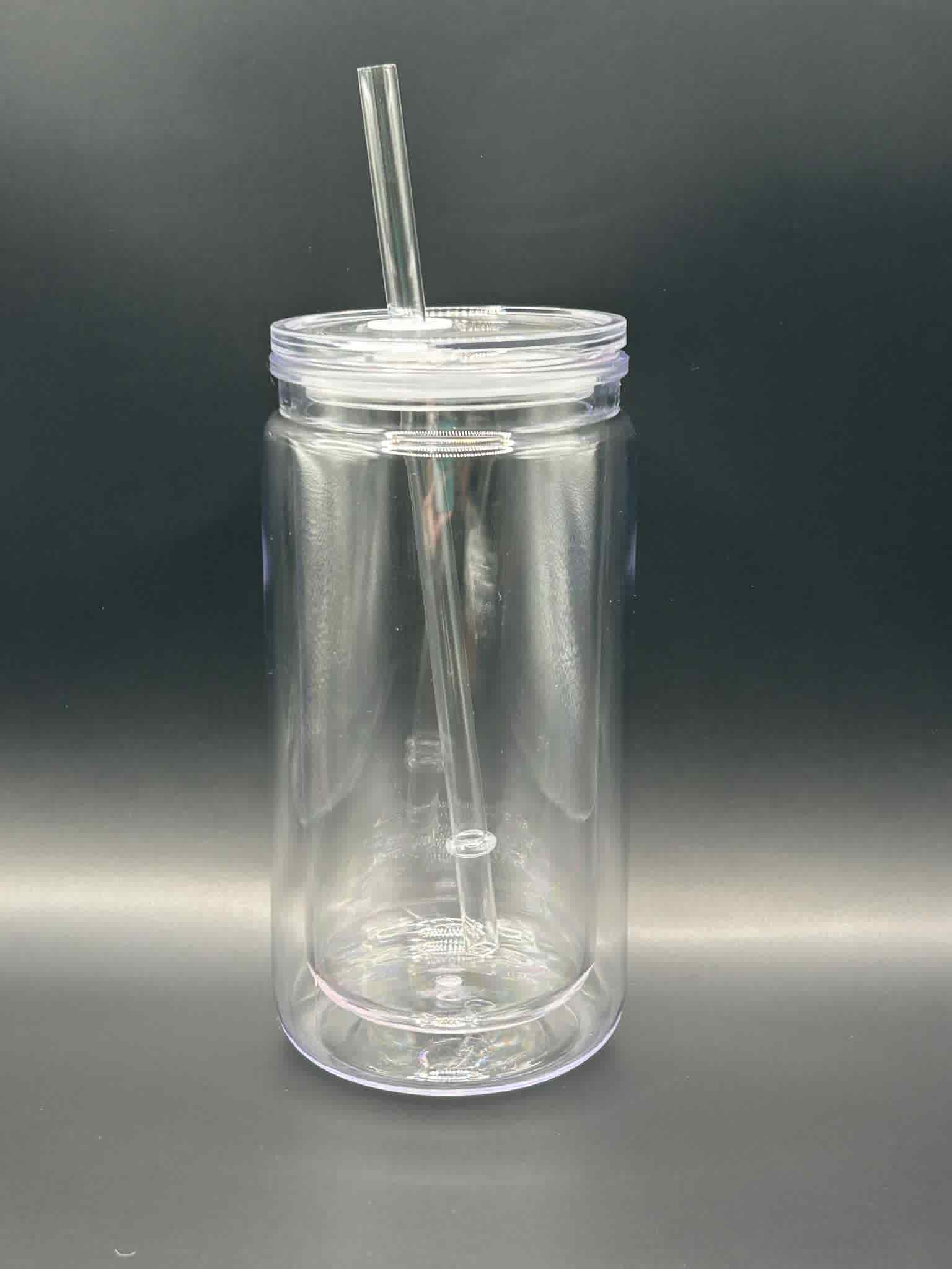 16oz(473mil) Caned Shape Acrylic Snow Globe