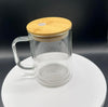 15oz Glass Snow globe Mug - Image 1