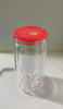 16oz(473mil) Caned Shape Acrylic Snow Globe With Barbie Pink Color Lid - Image 1