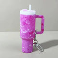 Rose Pink Tumbler Keychain
