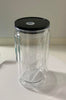16oz(473mil) Caned Shape Acrylic Snow Globe With Black Color Lid - Image 1
