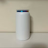 16oz Matt White Stainless Steel With Rainbow Plated Rim - Image 1