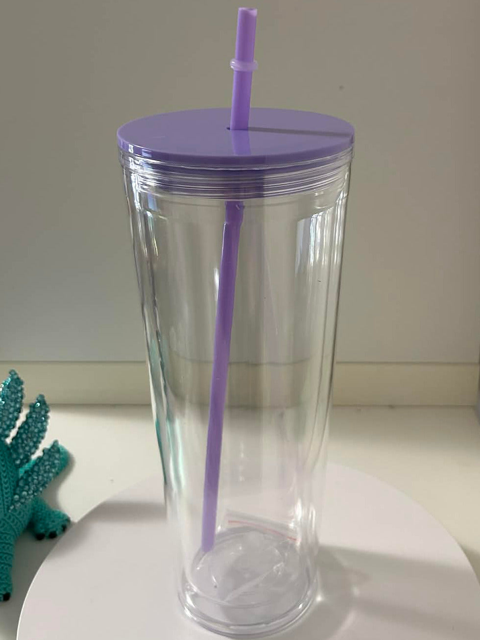 24oz Acyrilic snowglobe Purple